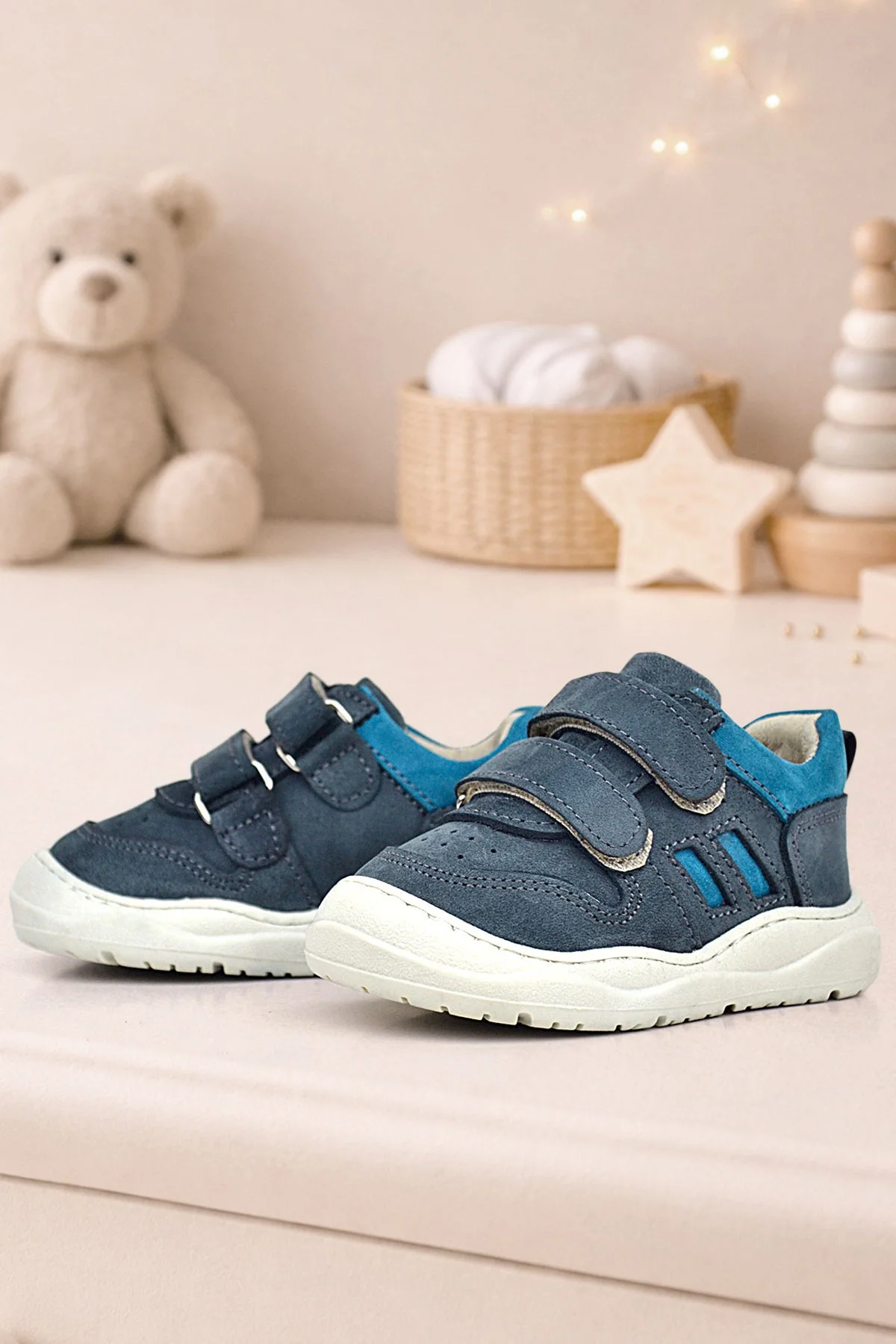Rakerplus Schaggy Hakiki Deri Gri Bebek Spor Ayakkabı