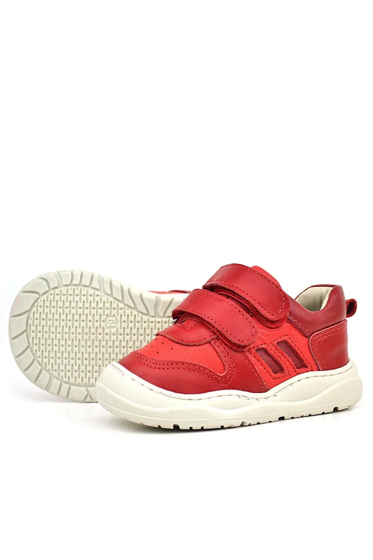 Rakerplus Schaggy Hakiki Deri Kırmızı Bebek Spor Ayakkabı
