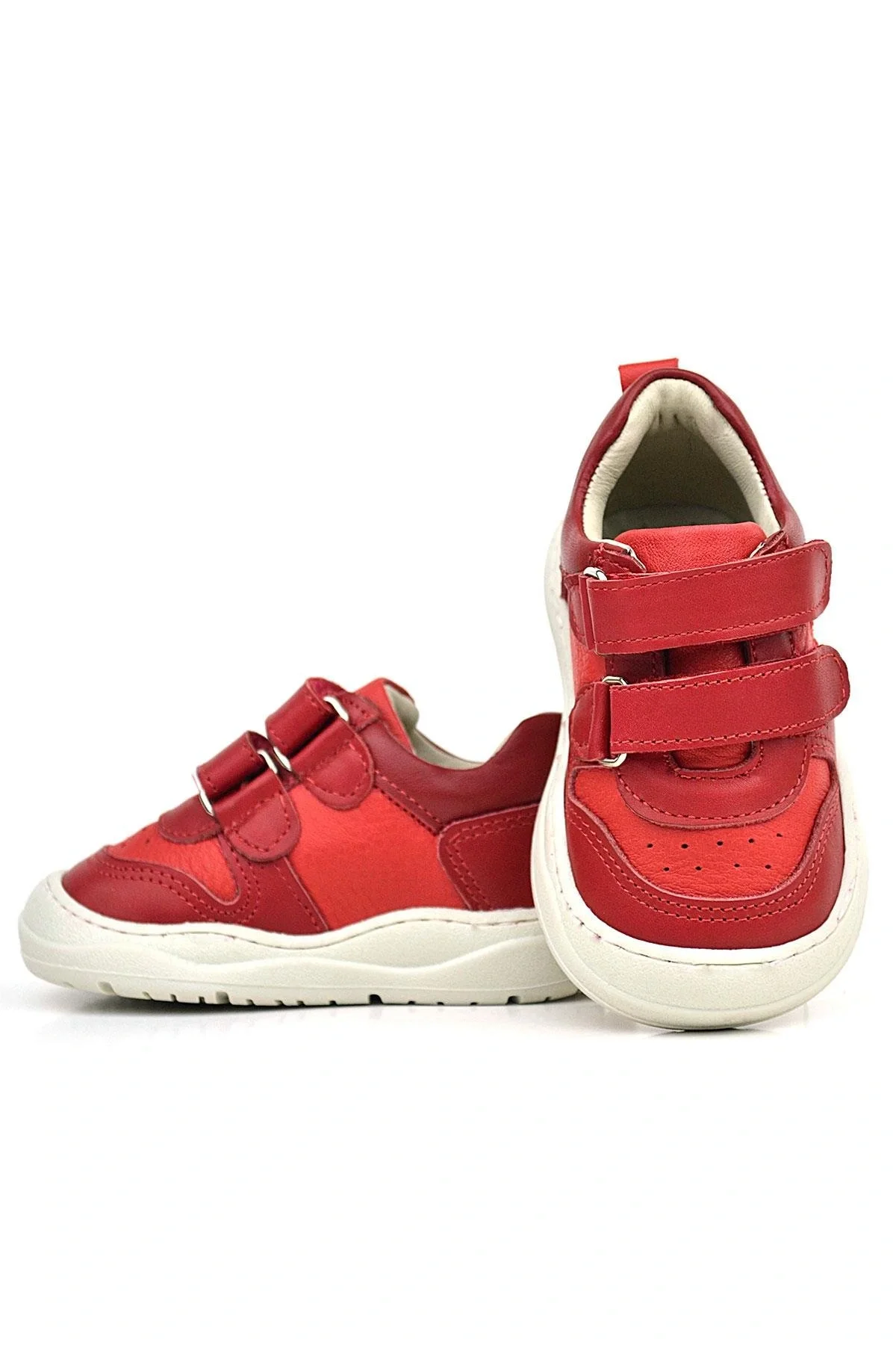 Rakerplus Schaggy Hakiki Deri Kırmızı Bebek Spor Ayakkabı
