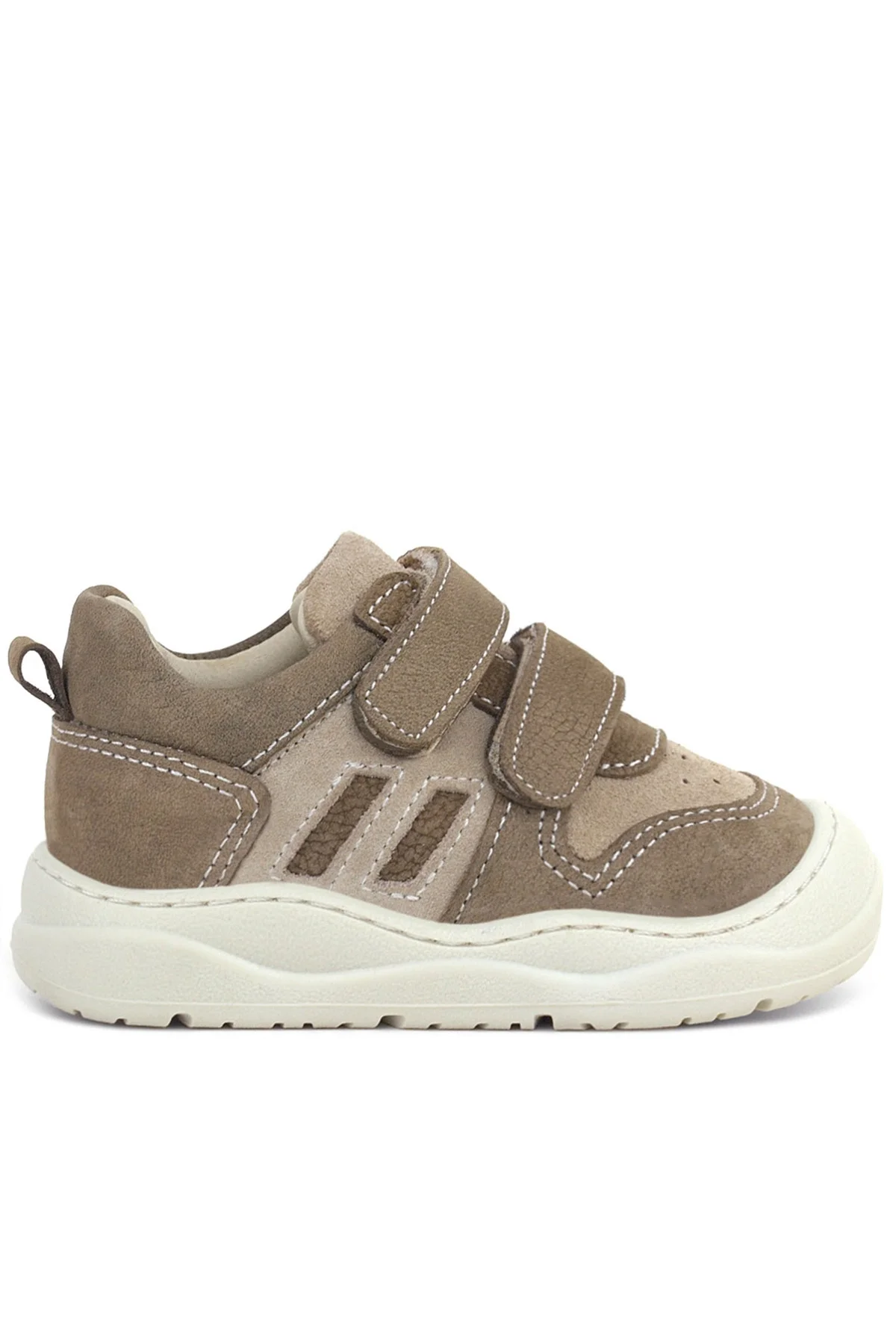 Rakerplus Schaggy Hakiki Deri Kum Krem Bebek Spor Ayakkabı