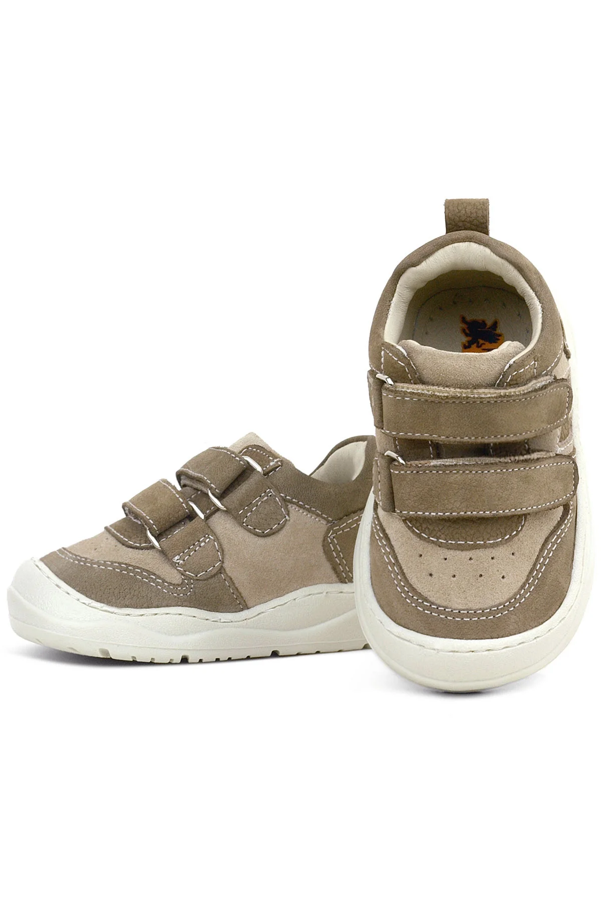 Rakerplus Schaggy Hakiki Deri Kum Krem Bebek Spor Ayakkabı