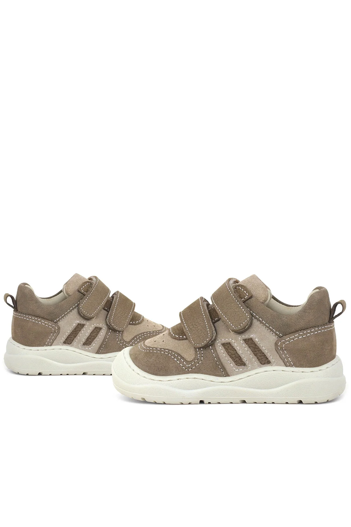 Rakerplus Schaggy Hakiki Deri Kum Krem Bebek Spor Ayakkabı