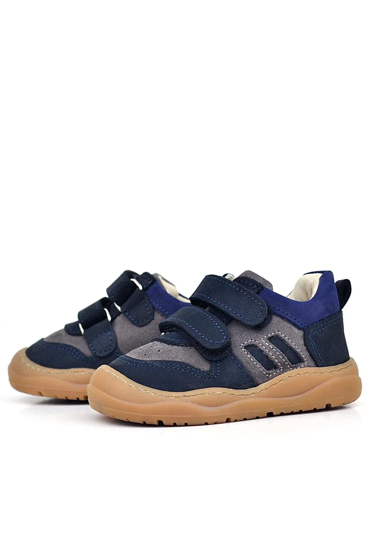 Rakerplus Schaggy Hakiki Deri Lacivert Bebek Spor Ayakkabı