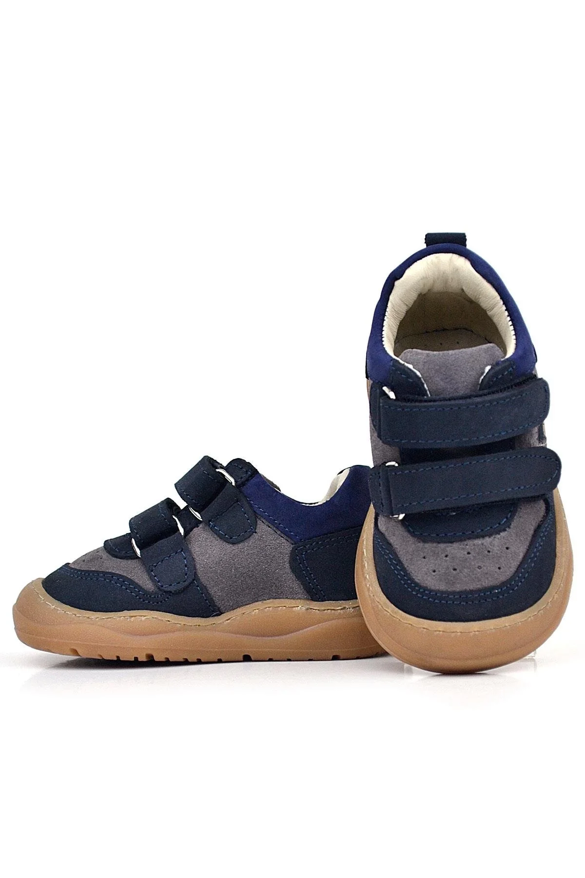 Rakerplus Schaggy Hakiki Deri Lacivert Bebek Spor Ayakkabı