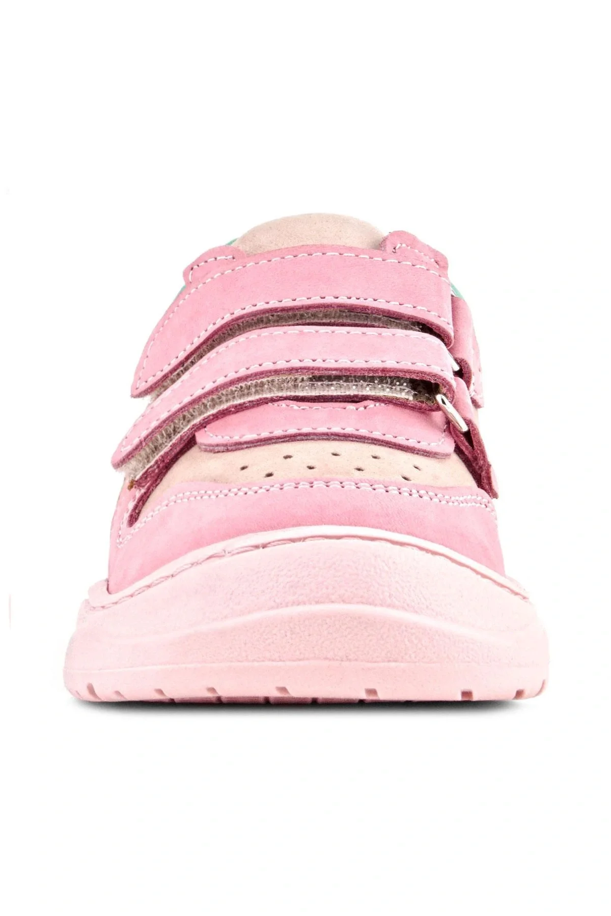 Rakerplus Schaggy Hakiki Deri Pembe Yeşil Bebek Spor Ayakkabı