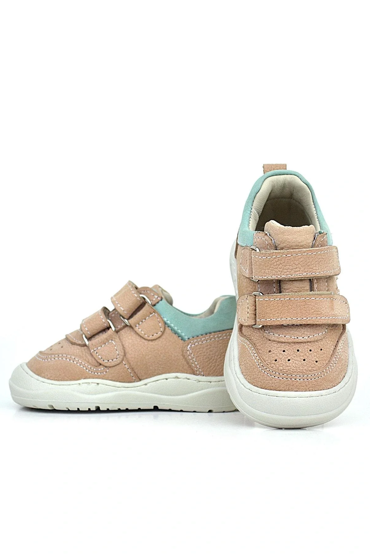 Rakerplus Schaggy Hakiki Deri Pudra Bebek Spor Ayakkabı