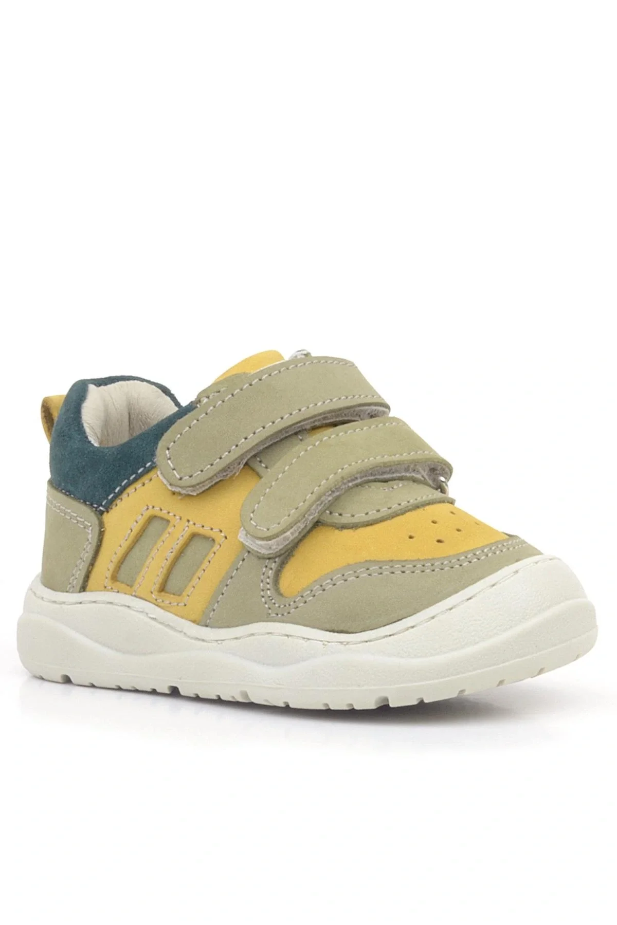 Rakerplus Schaggy Hakiki Deri Sarı Yeşil Bebek Spor Ayakkabı