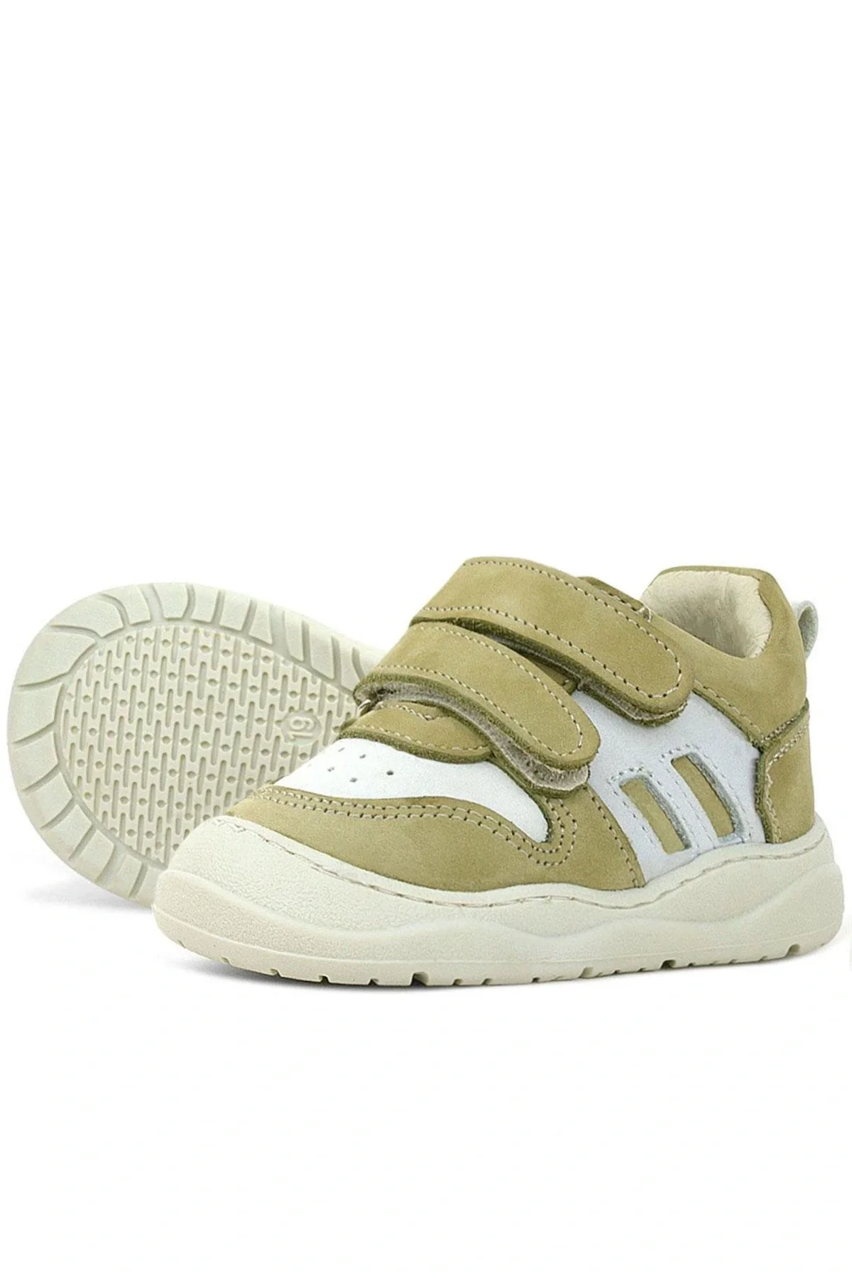 Rakerplus Schaggy Hakiki Deri Yeşil Bebek Spor Ayakkabı