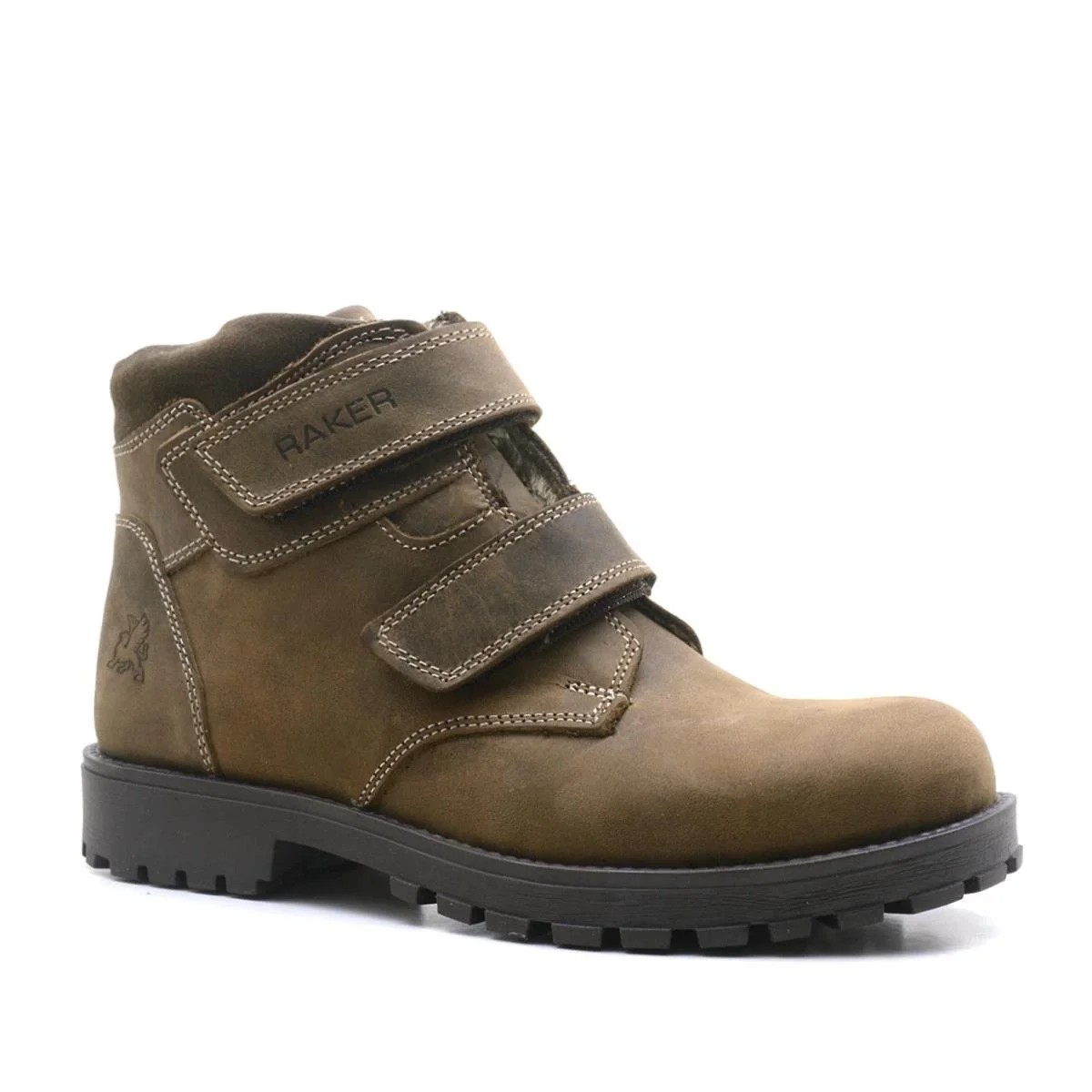 Rakerplus Sentor Hakiki Deri Kum Rengi Kürklü Cırtlı Çocuk Bot