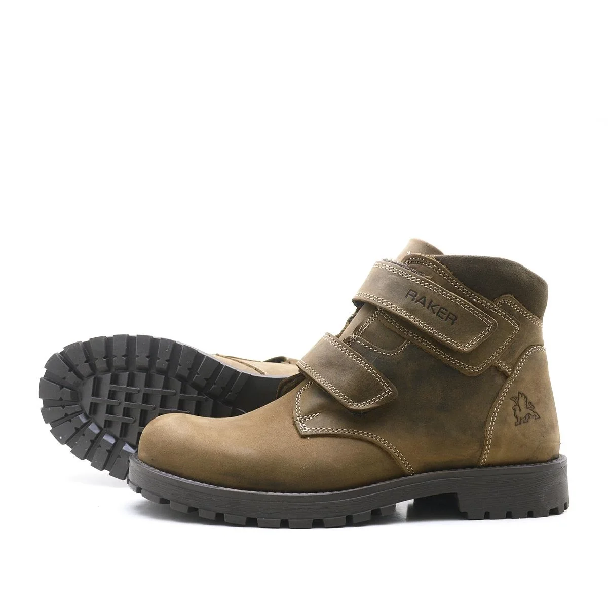 Rakerplus Sentor Hakiki Deri Kum Rengi Kürklü Cırtlı Çocuk Bot