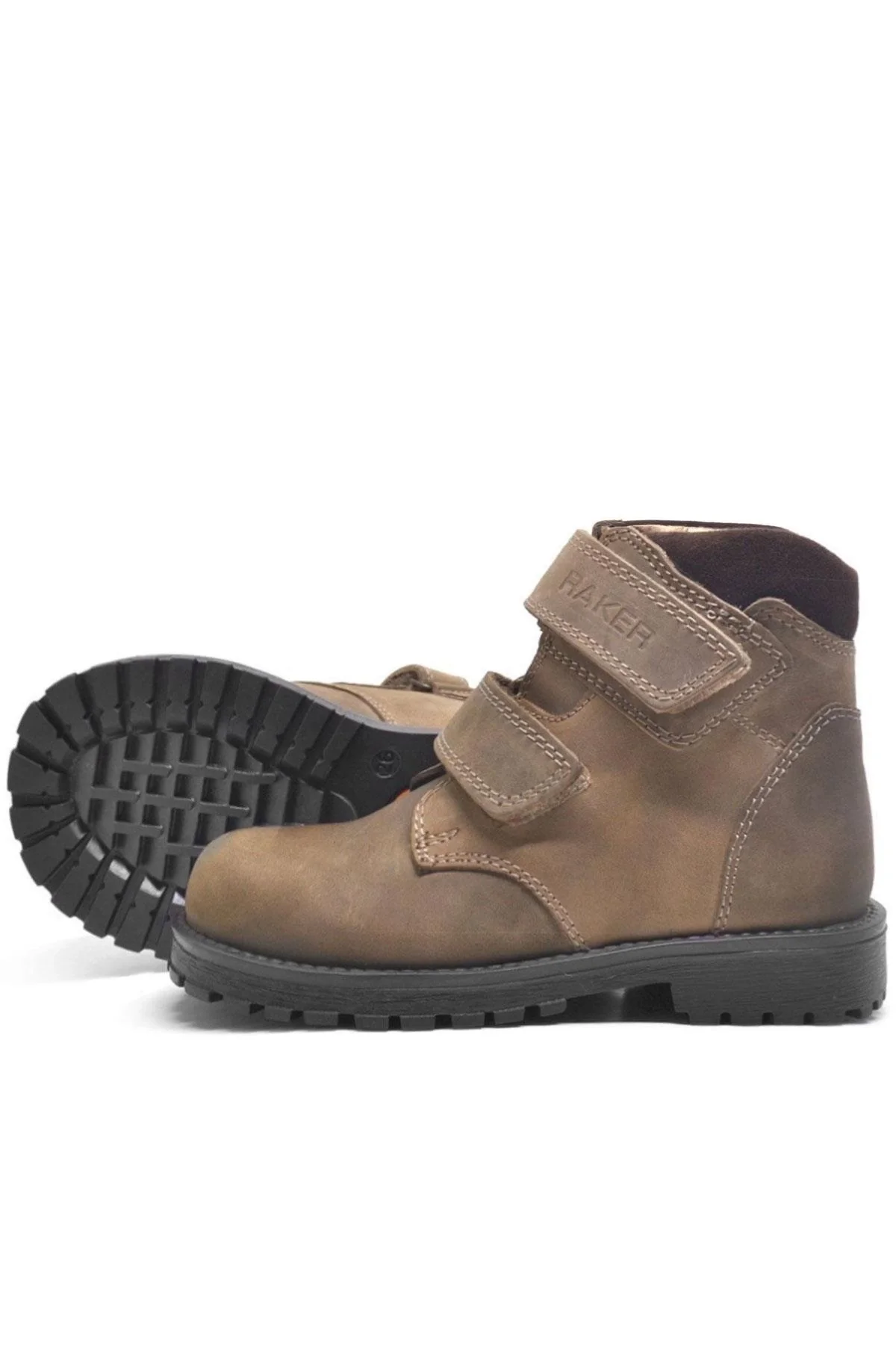 Rakerplus Sentor Hakiki Deri Kum Rengi Kürklü Cırtlı Çocuk Bot