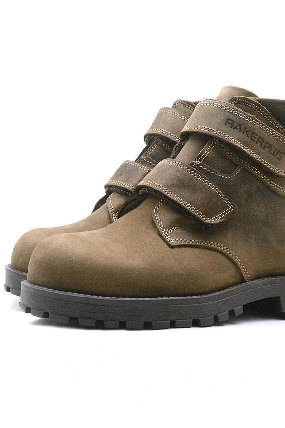 Rakerplus Sentor Hakiki Deri Kum Rengi Kürklü Cırtlı Çocuk Bot