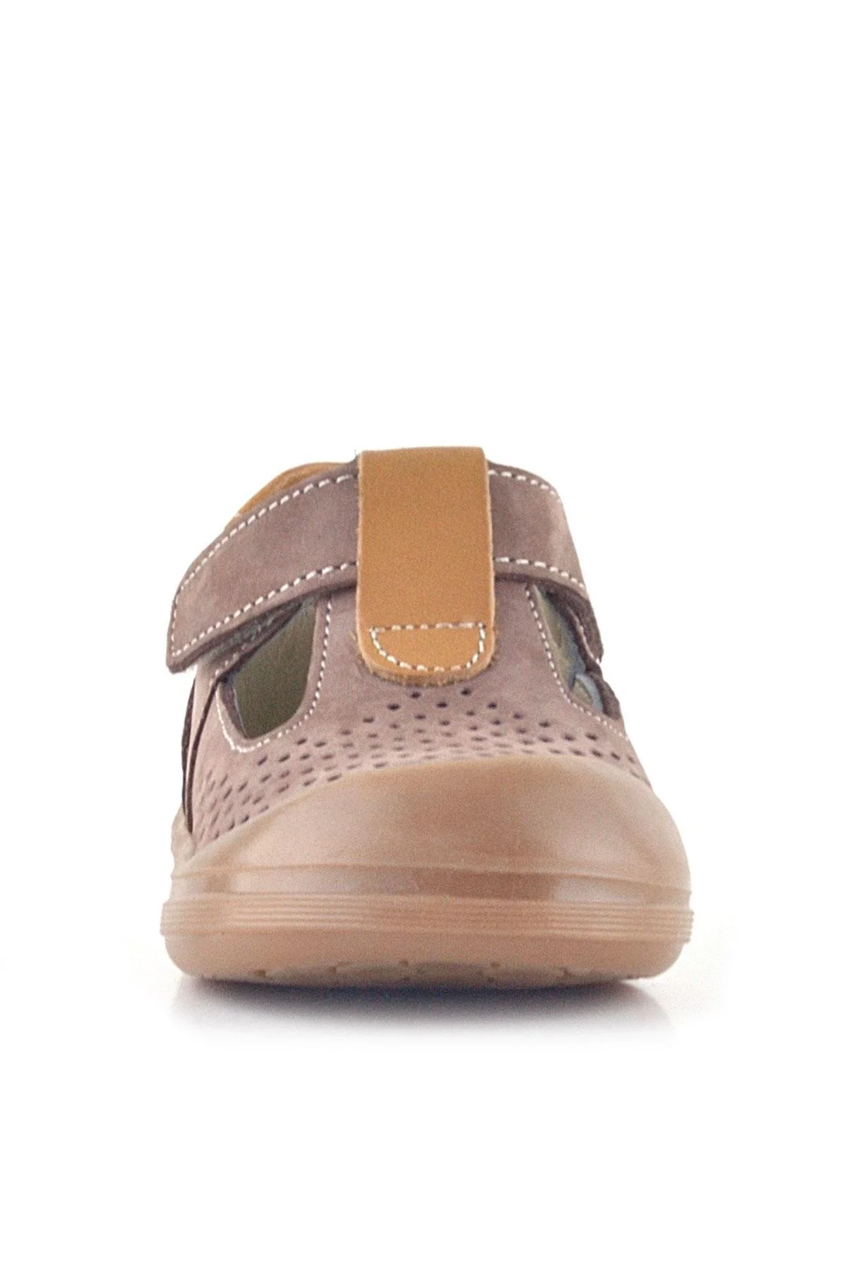 Rakerplus Shaun Hakiki Deri Kum Taba Cırtlı Anatomik Bebek Sandalet