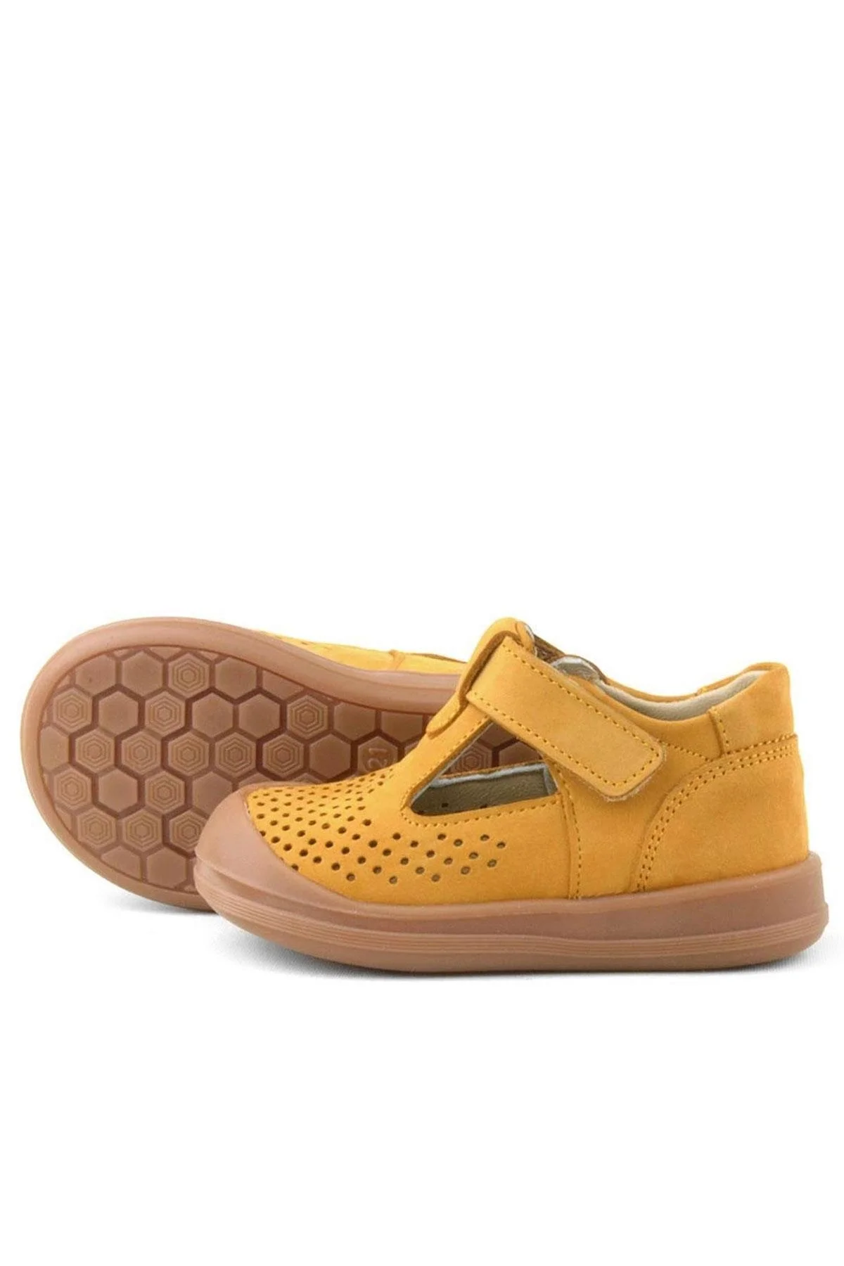 Rakerplus Shaun Hakiki Deri Taba Cırtlı Anatomik Bebek Sandalet