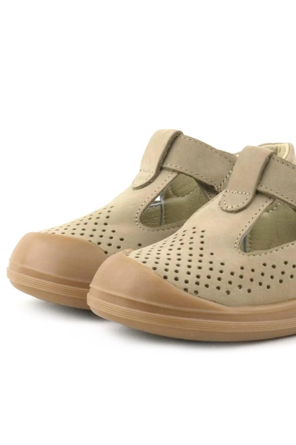 Rakerplus Shaun Hakiki Deri Vizon Cırtlı Anatomik Bebek Sandalet