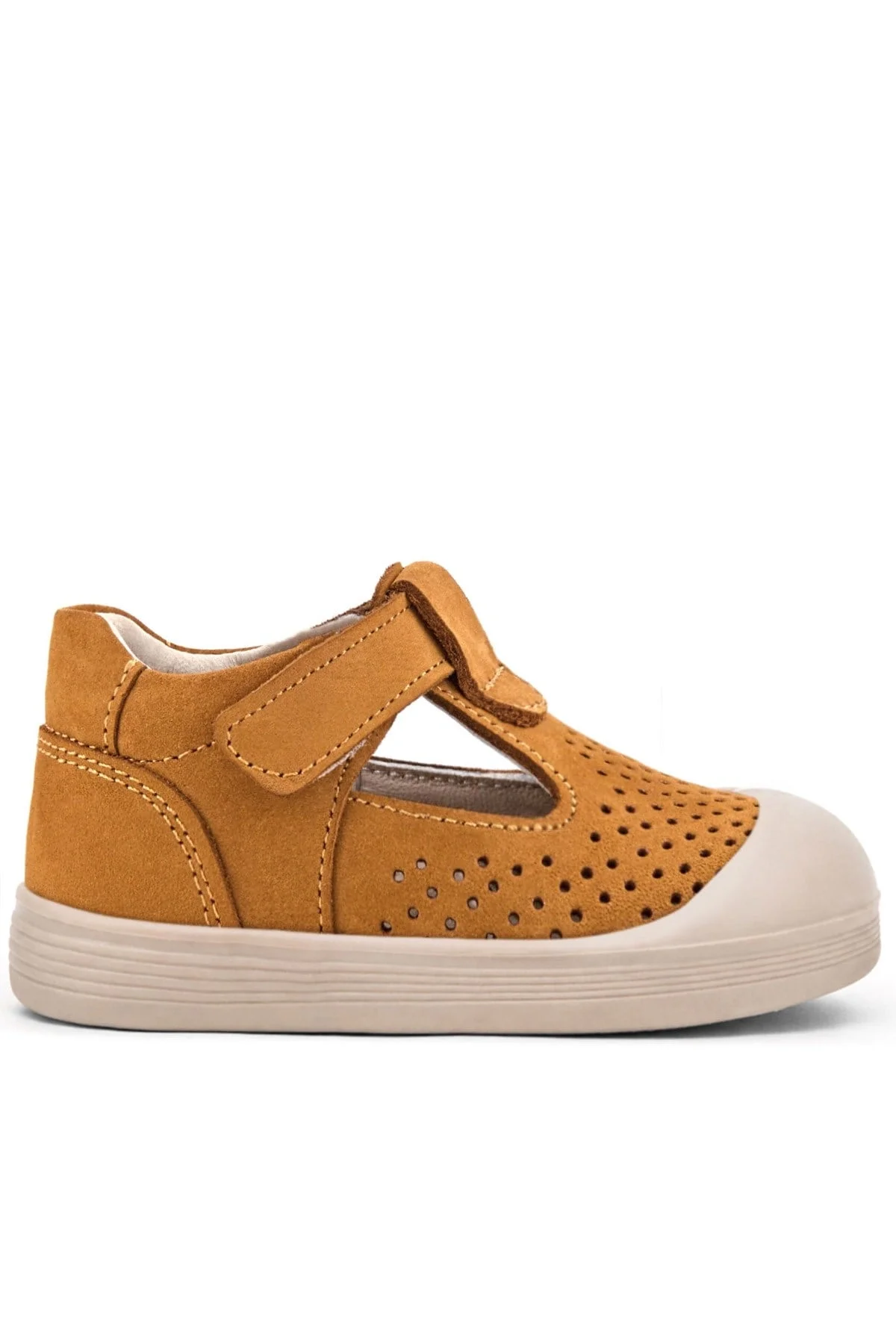 Rakerplus Shaun Taba Cırtlı Hakiki Deri Anatomik Bebek Sandalet