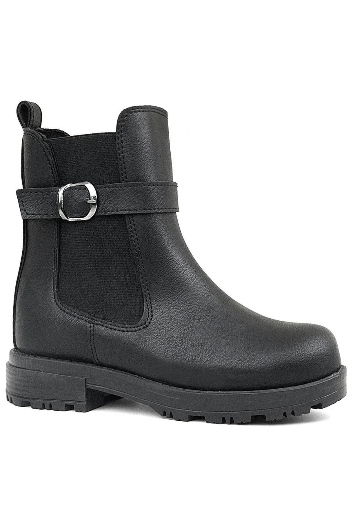 Rakerplus Siyah Mat Lastikli Kız Çocuk Bot