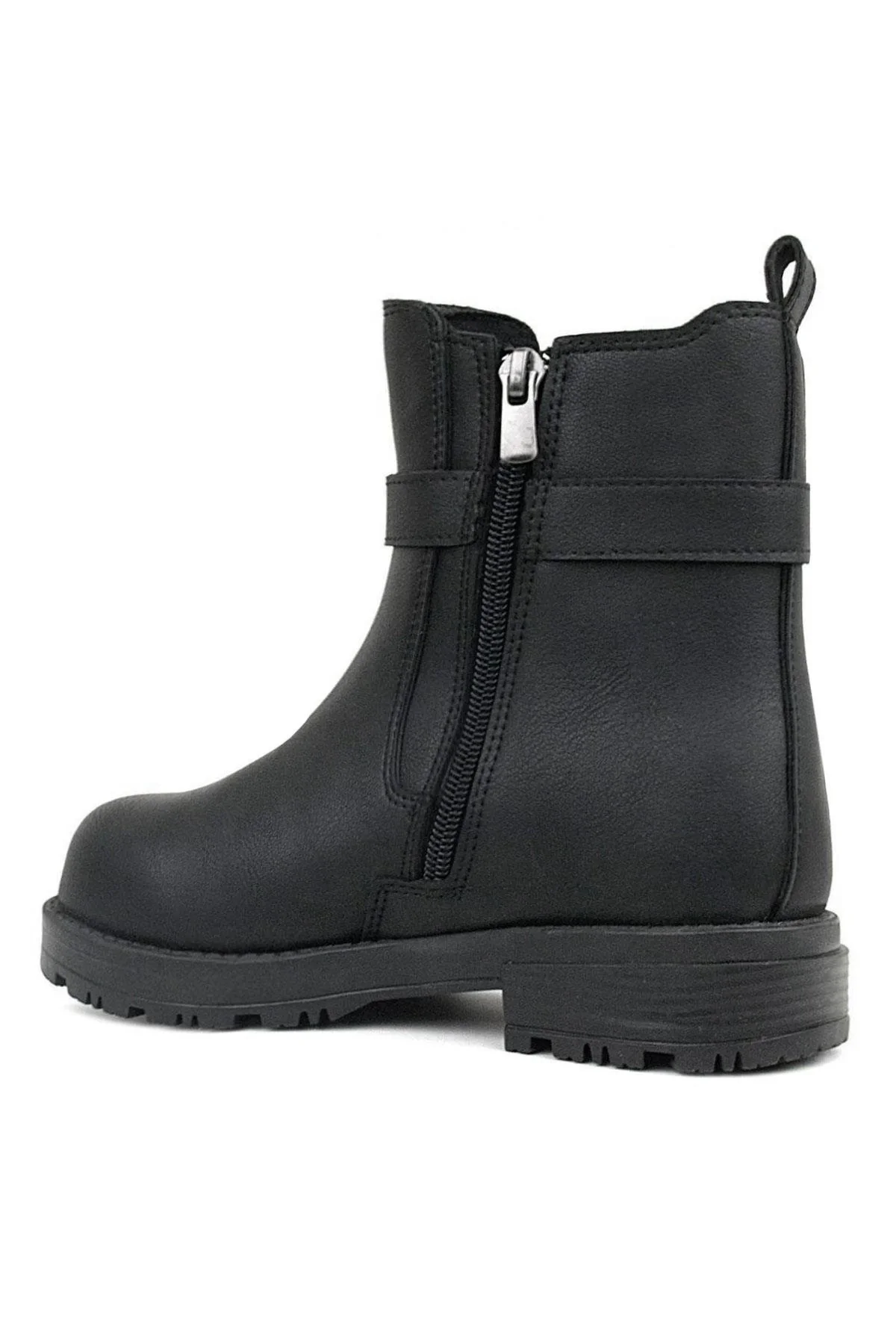 Rakerplus Siyah Mat Lastikli Kız Çocuk Bot