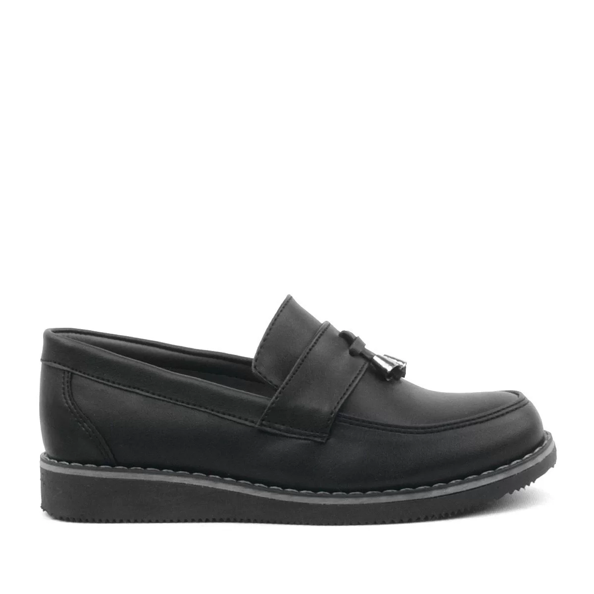 Rakerplus Siyah Mat Loafer Klasik Çocuk Ayakkabısı