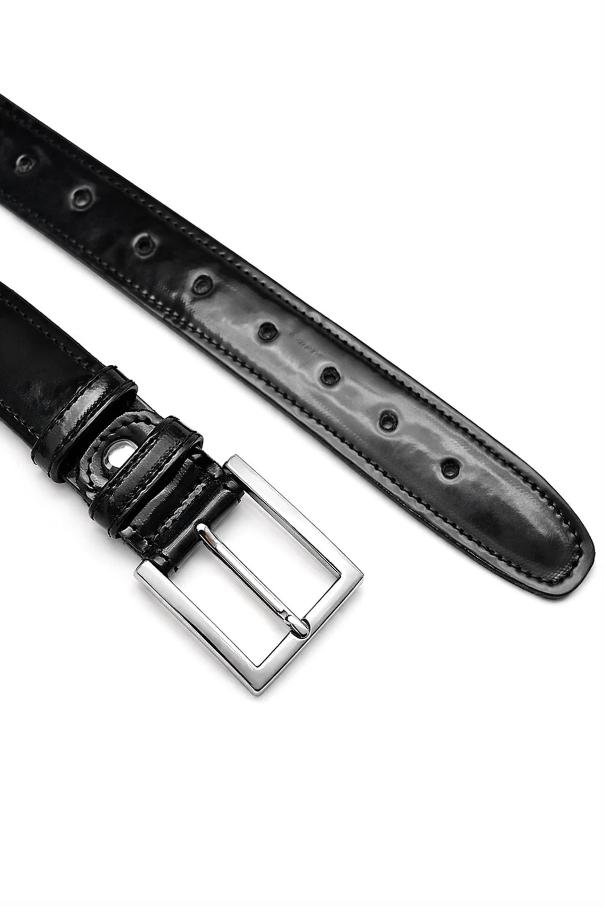 Rakerplus Siyah Rugan 3,5cm Erkek Çocuk Kemeri (85-110cm)