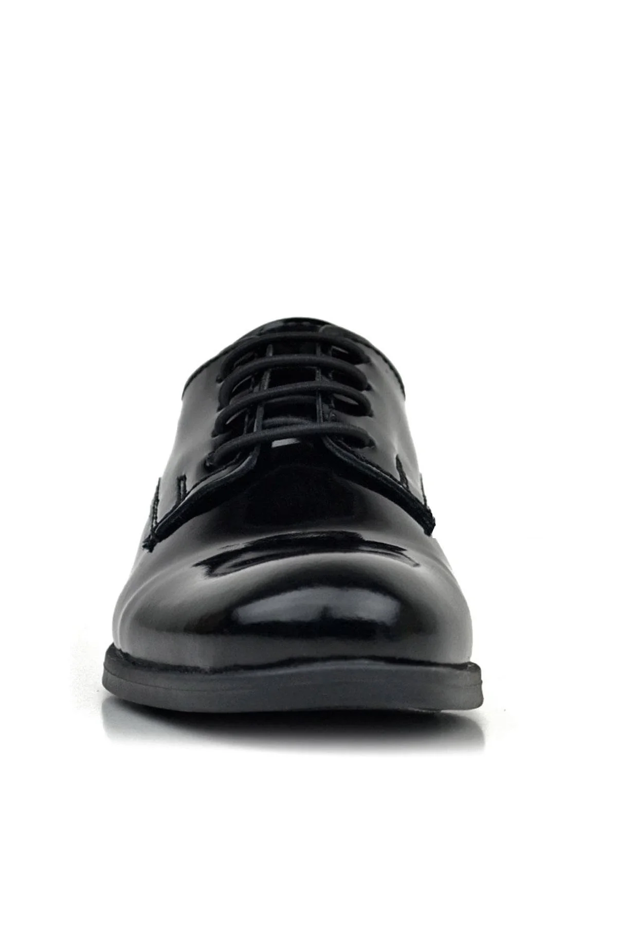 Rakerplus Siyah Rugan Bağcıklı Oxford Çocuk Okul Ayakkabısı