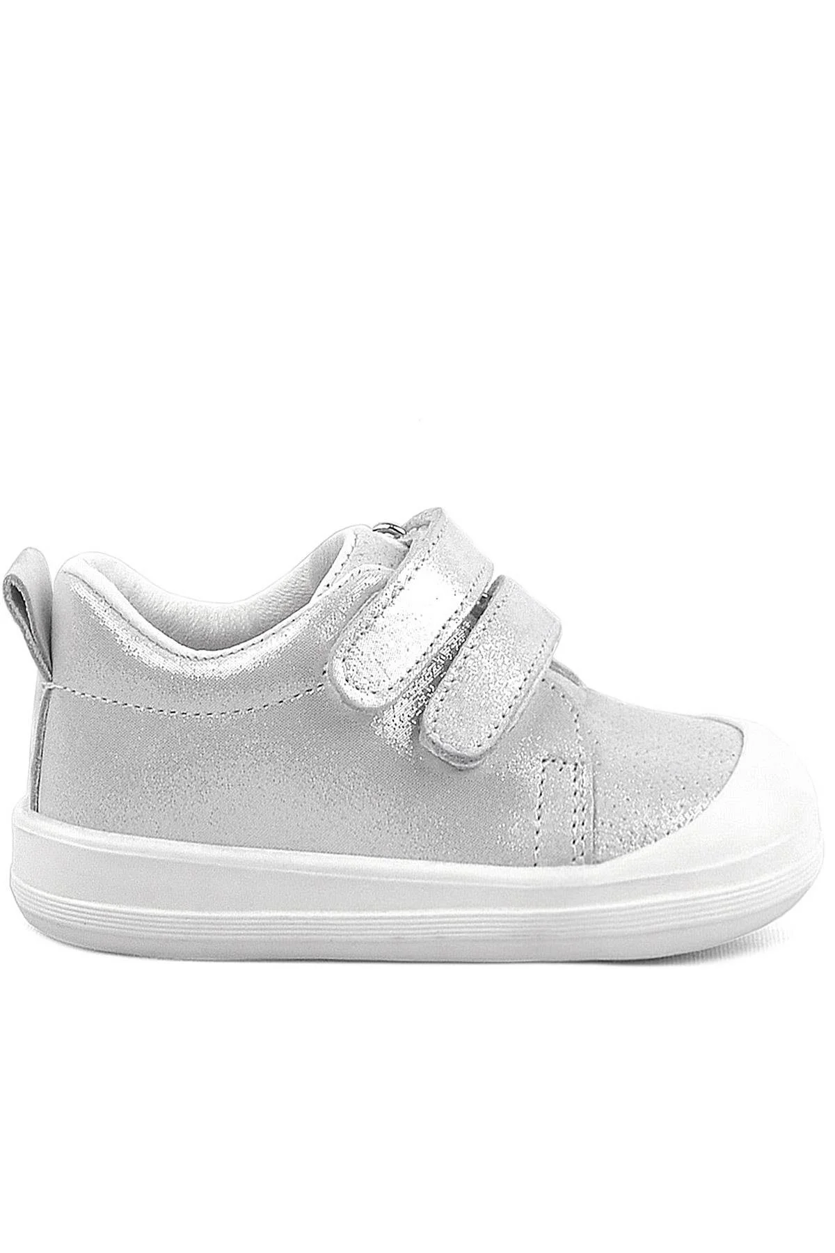 Rakerplus Sonic Hakiki Deri Beyaz Işıltılı Anatomik Bebek Spor Ayakkabı