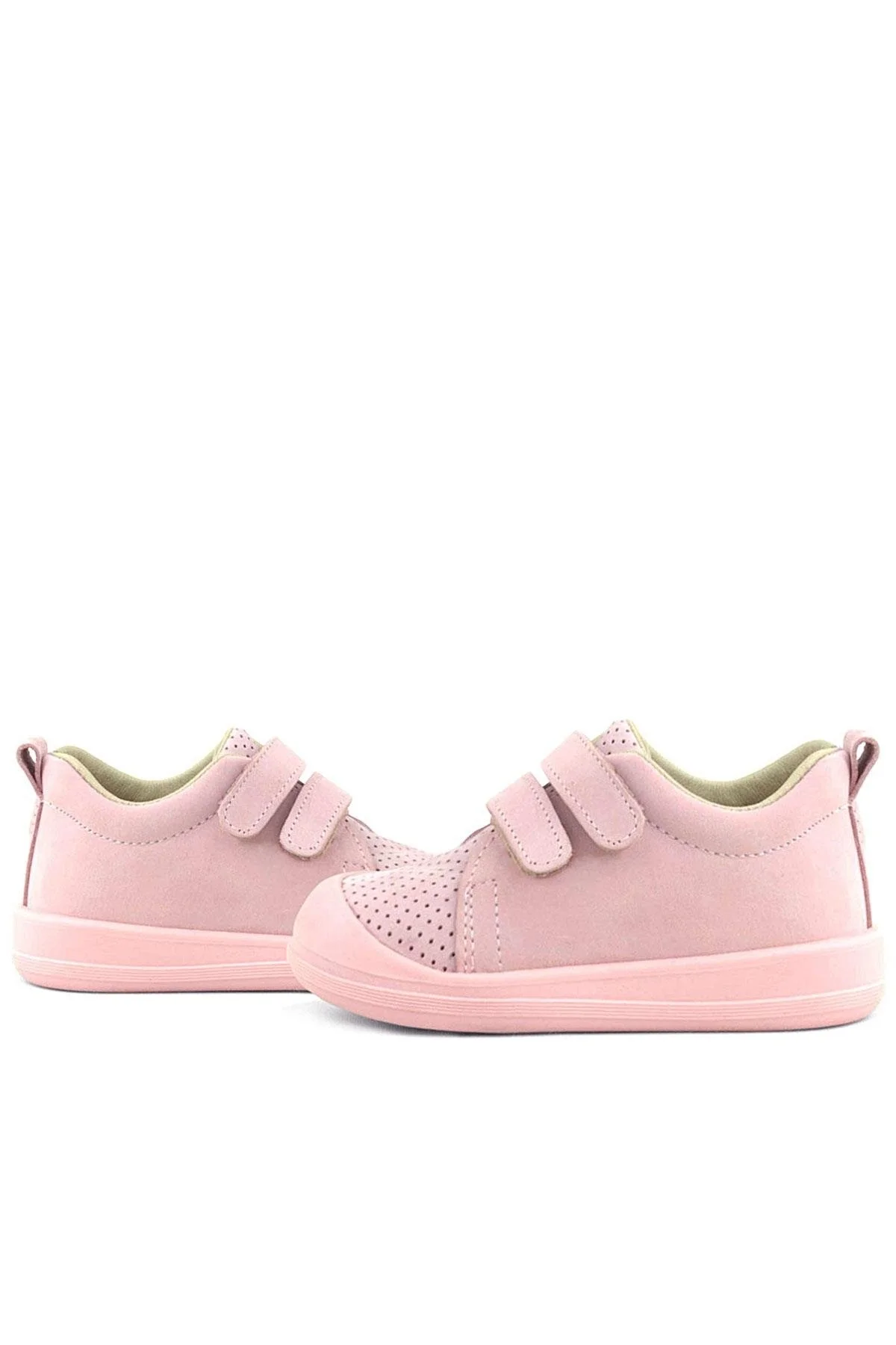 Rakerplus Sonic Hakiki Deri Pembe Cırtlı Anatomik Bebek Spor Ayakkabı Sneaker