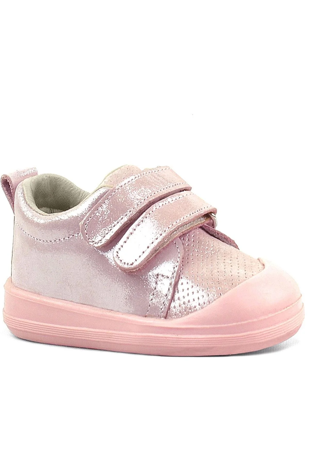 Rakerplus Sonic Hakiki Deri Pudra Işıltılı Anatomik Bebek Spor Ayakkabı