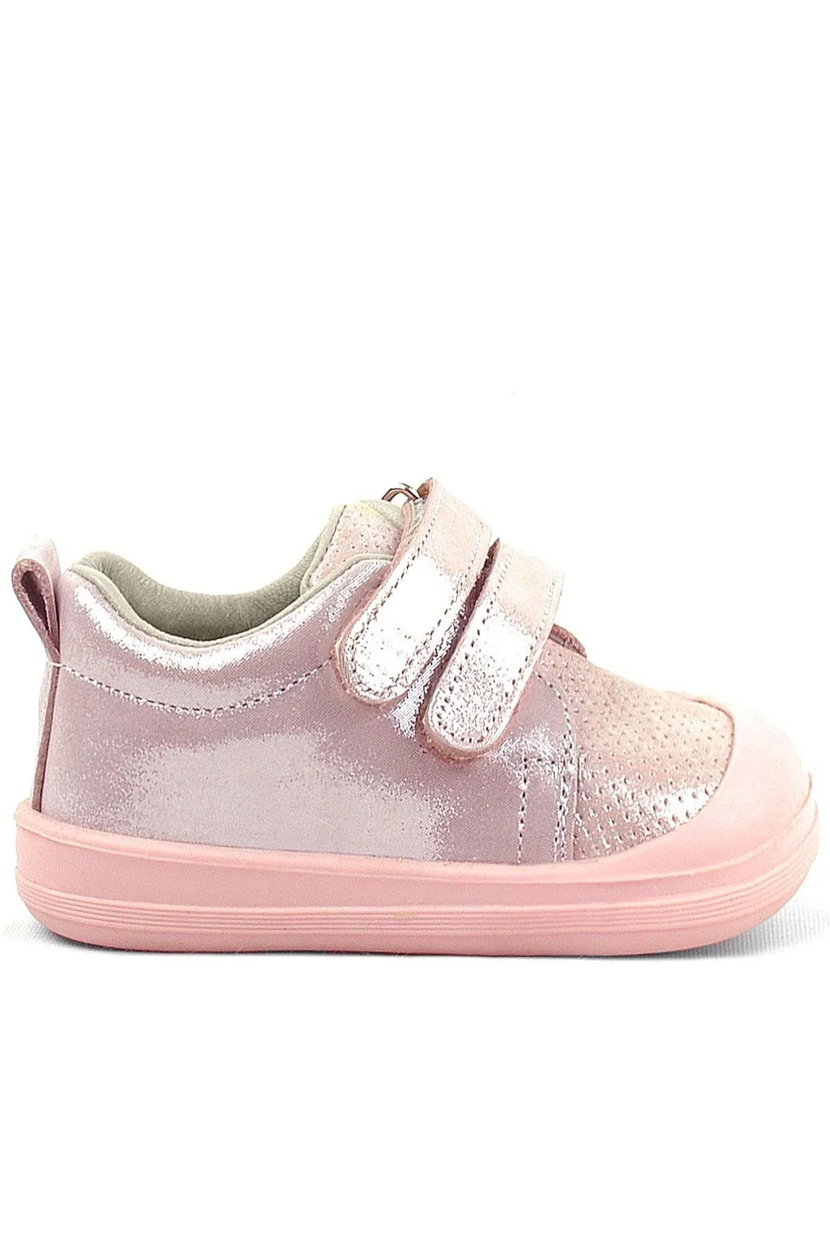 Rakerplus Sonic Hakiki Deri Pudra Işıltılı Anatomik Bebek Spor Ayakkabı