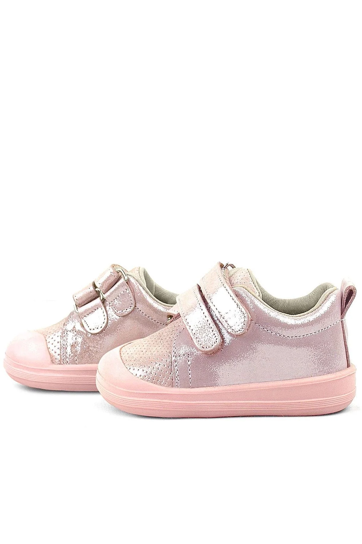 Rakerplus Sonic Hakiki Deri Pudra Işıltılı Anatomik Bebek Spor Ayakkabı