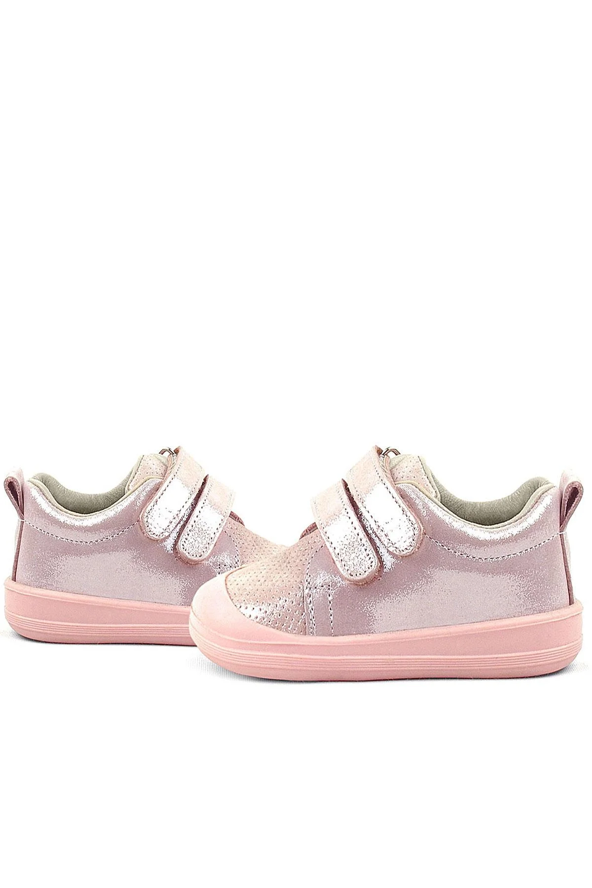 Rakerplus Sonic Hakiki Deri Pudra Işıltılı Anatomik Bebek Spor Ayakkabı