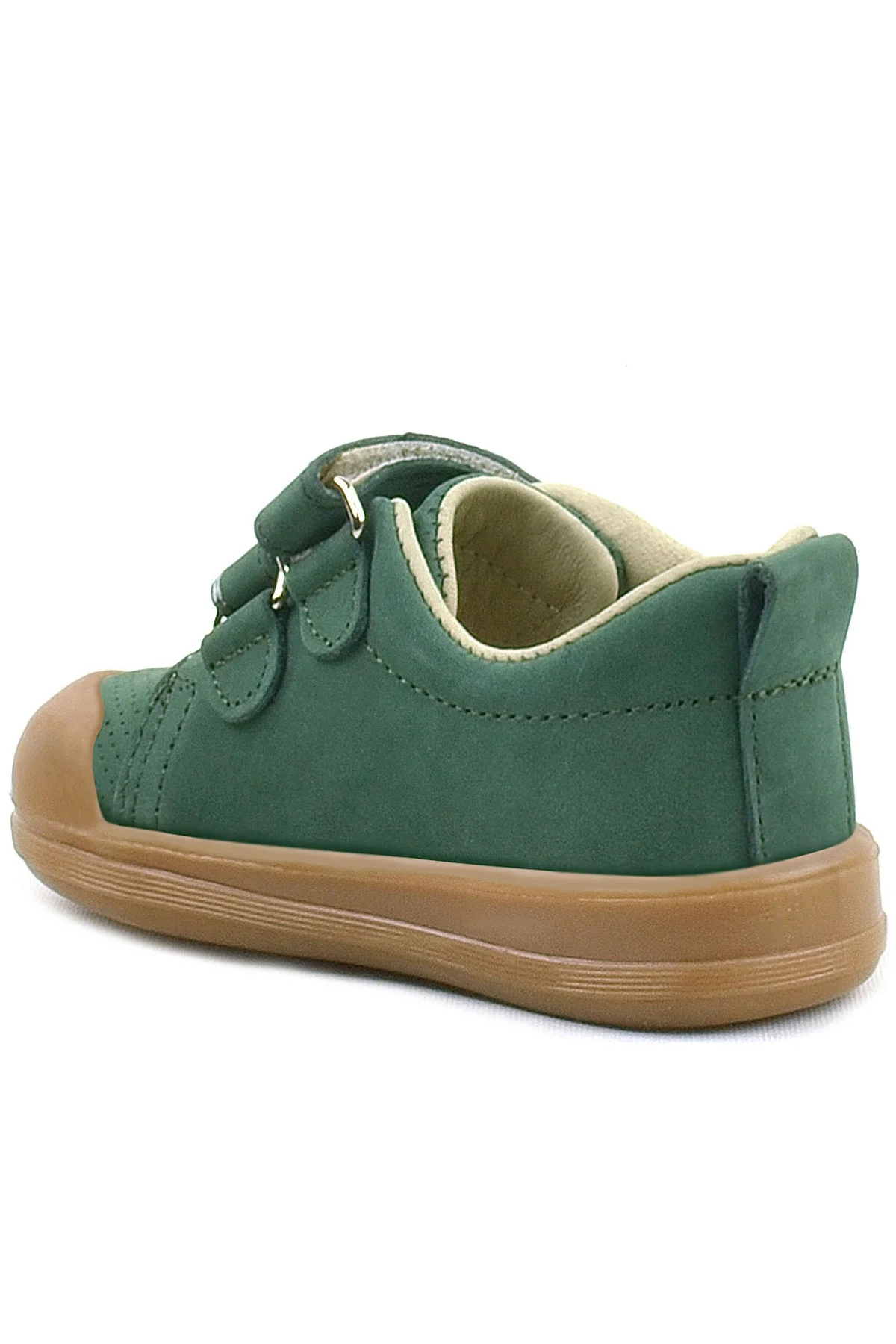 Rakerplus Sonic Hakiki Deri Yeşil Cırtlı Anatomik Bebek Spor Ayakkabı Sneaker