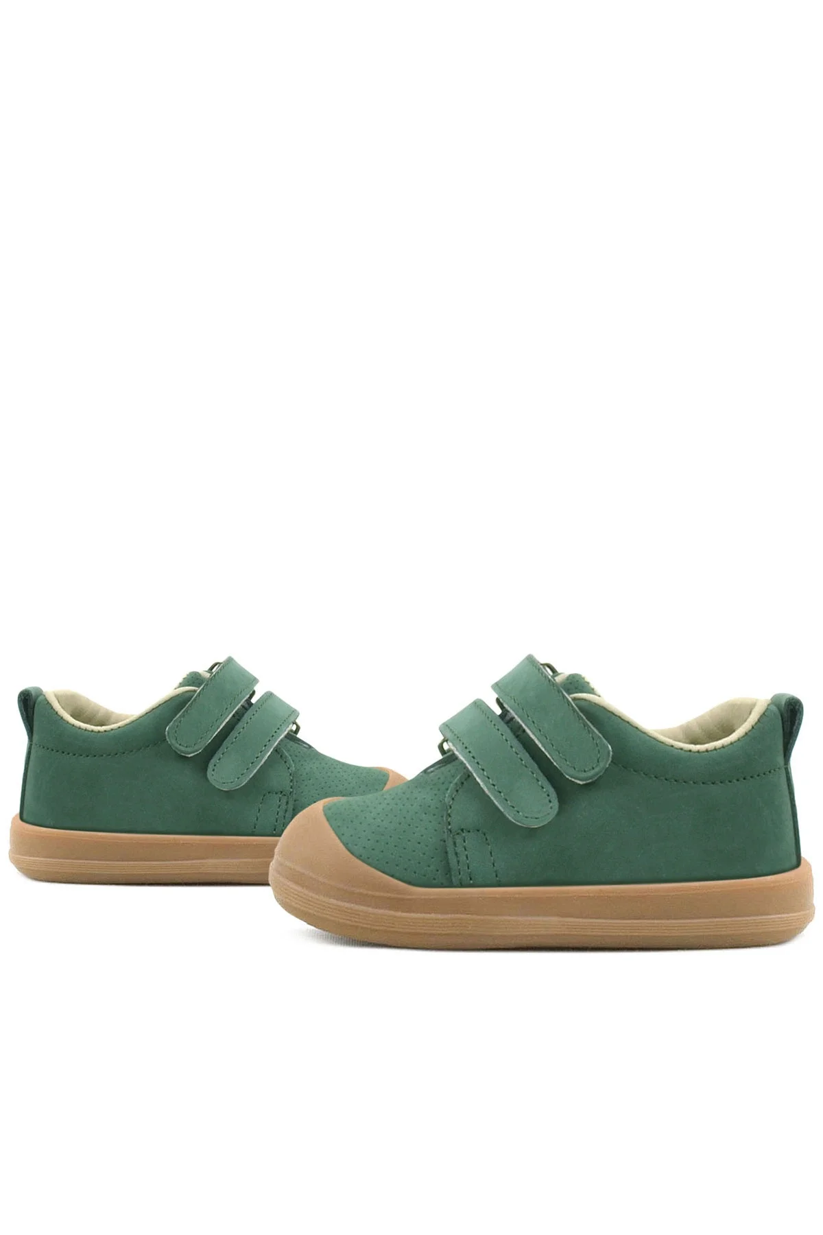 Rakerplus Sonic Hakiki Deri Yeşil Cırtlı Anatomik Bebek Spor Ayakkabı Sneaker