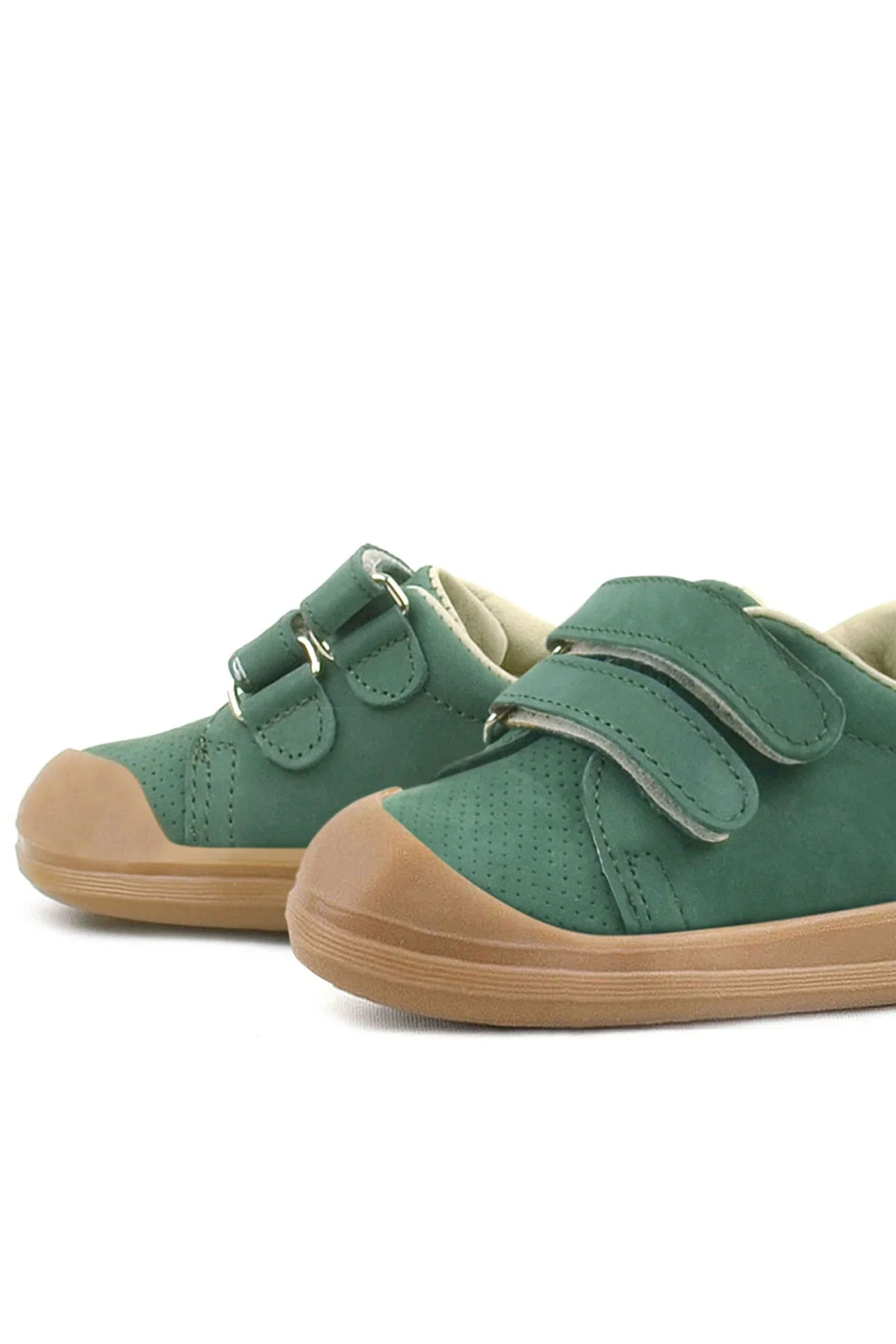 Rakerplus Sonic Hakiki Deri Yeşil Cırtlı Anatomik Bebek Spor Ayakkabı Sneaker