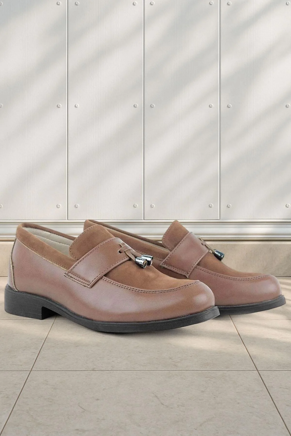 Rakerplus Taba Klasik Loafer Erkek Çocuk Ayakkabı