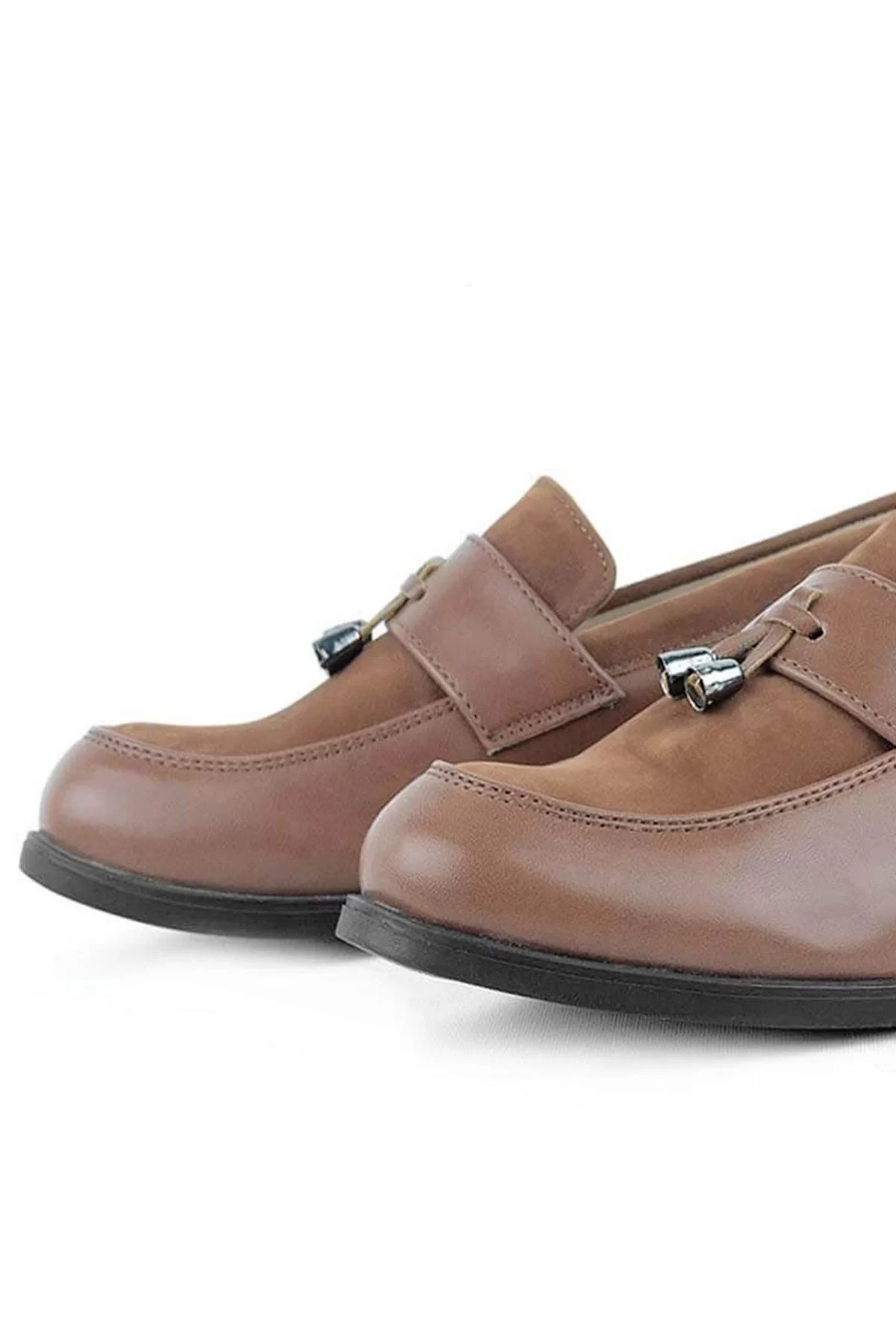 Rakerplus Taba Klasik Loafer Erkek Çocuk Ayakkabı