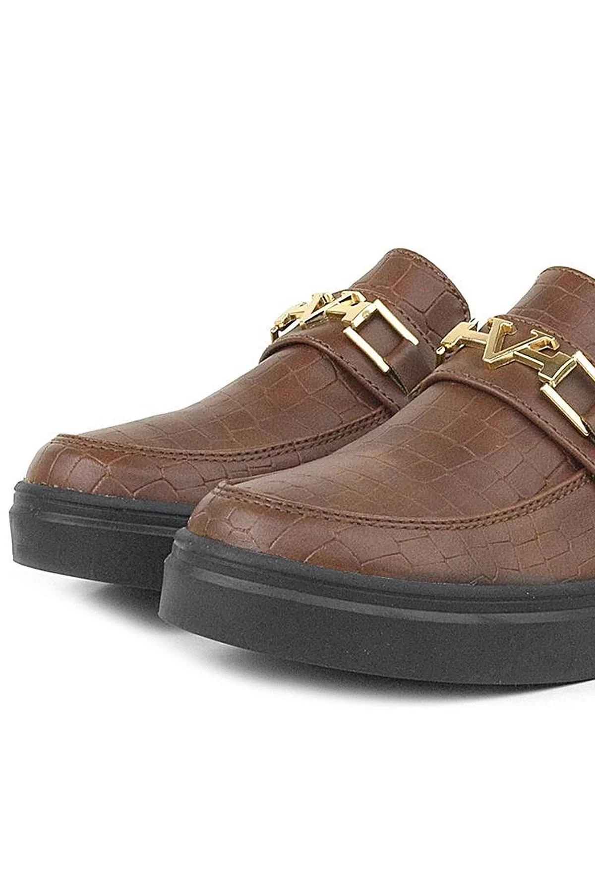 Rakerplus Taba Tokalı Loafer Çocuk Klasik Ayakkabı