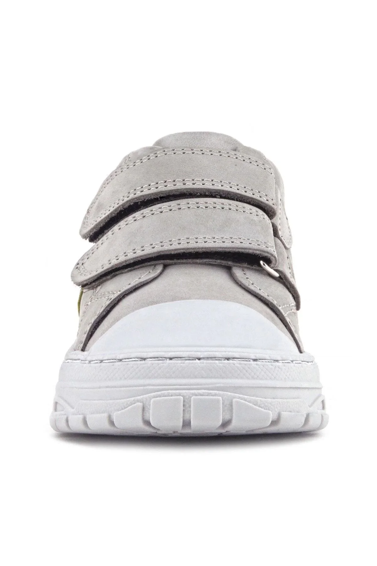 Rakerplus Tails Hakiki Deri Gri Sarı Cırtlı Çocuk Spor Bot