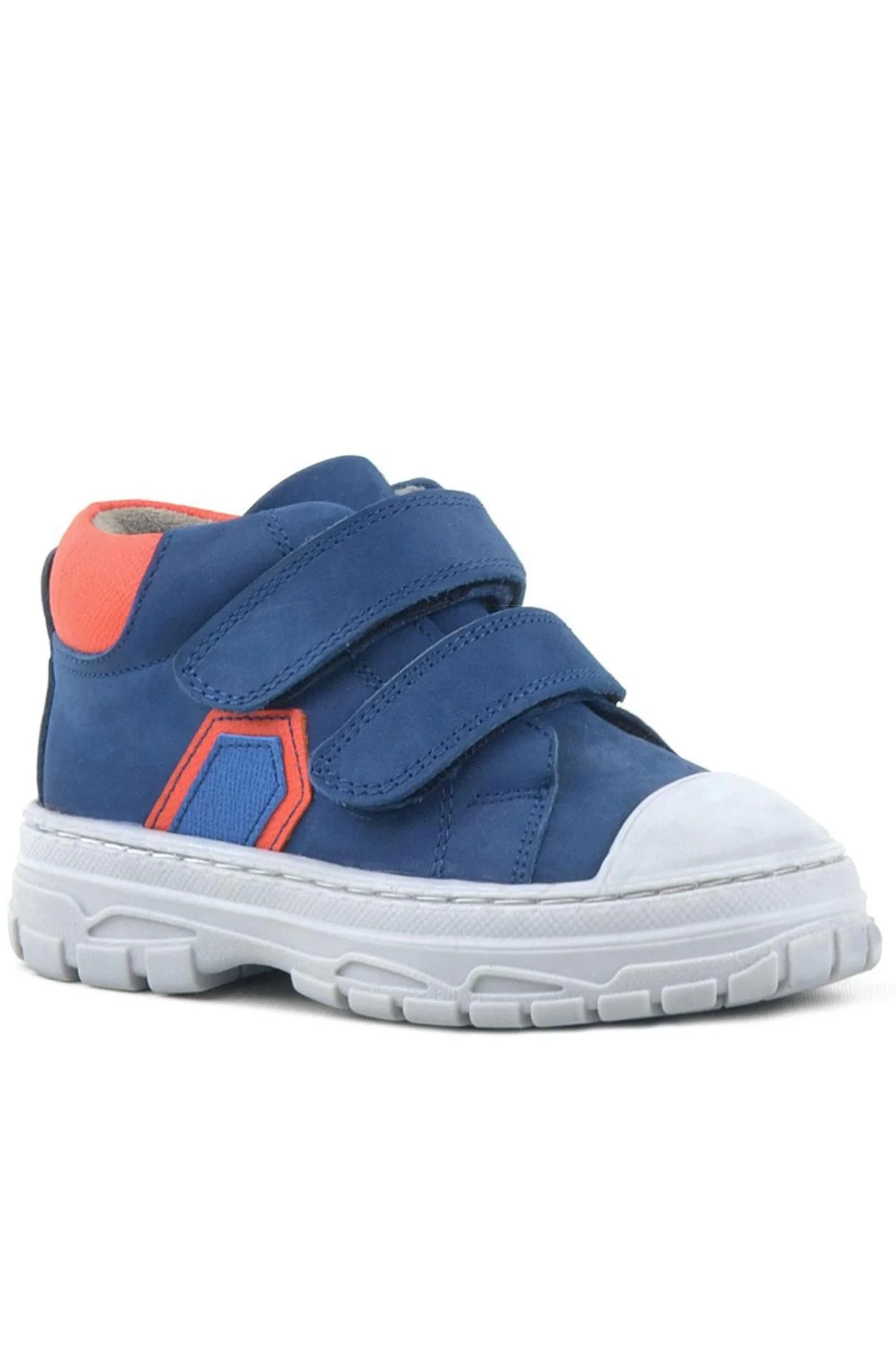 Rakerplus Tails Hakiki Deri Lacivert Cırtlı Çocuk Spor Bot