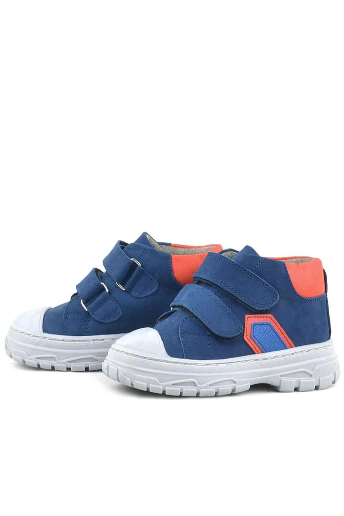 Rakerplus Tails Hakiki Deri Lacivert Cırtlı Çocuk Spor Bot