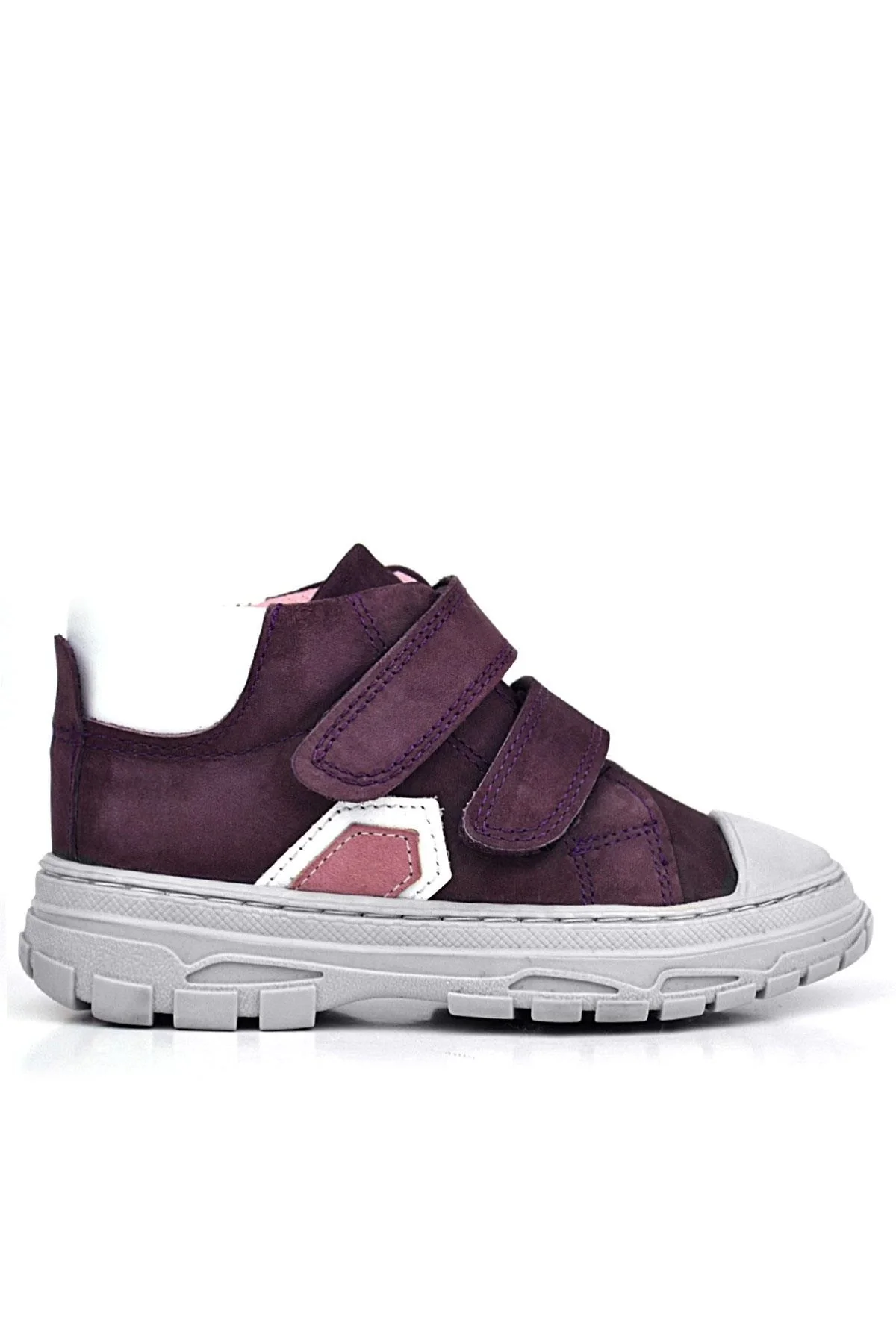 Rakerplus Tails Hakiki Deri Mor Cırtlı Çocuk Spor Bot