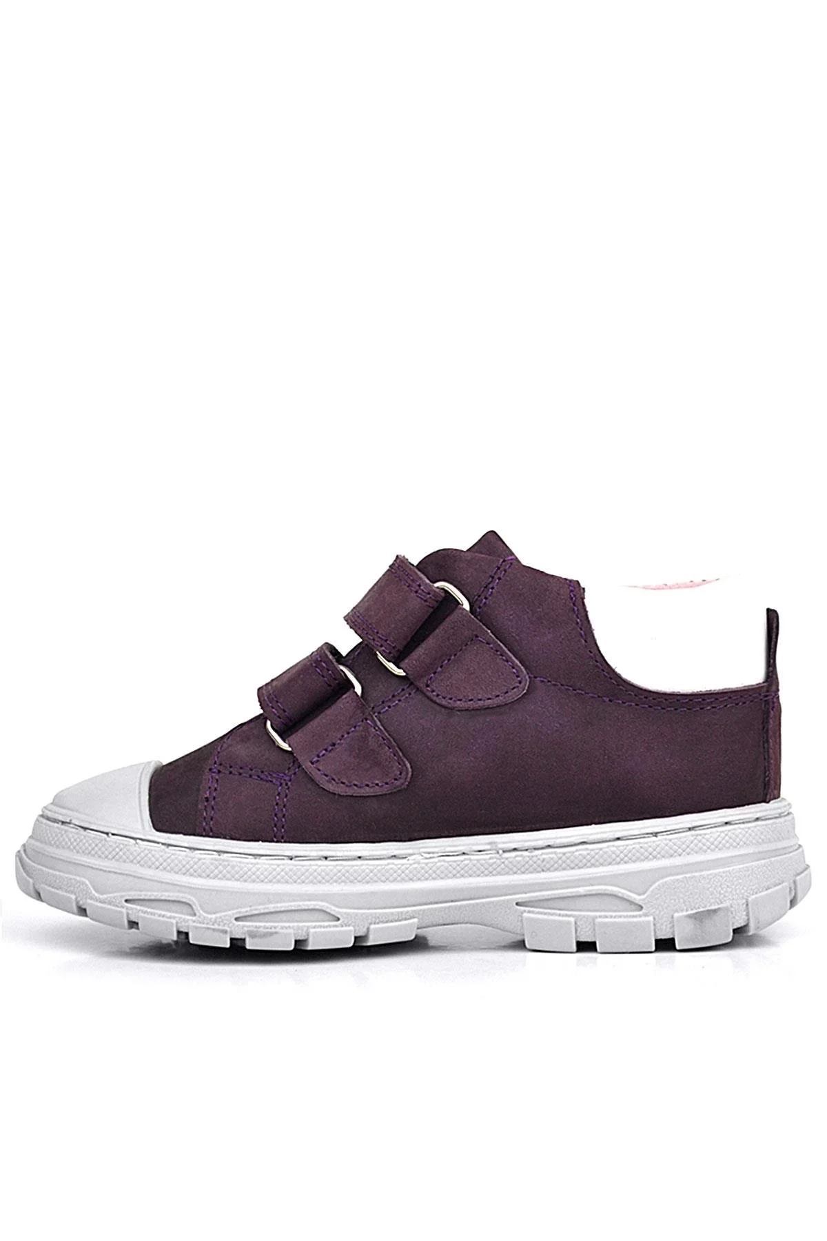 Rakerplus Tails Hakiki Deri Mor Cırtlı Çocuk Spor Bot