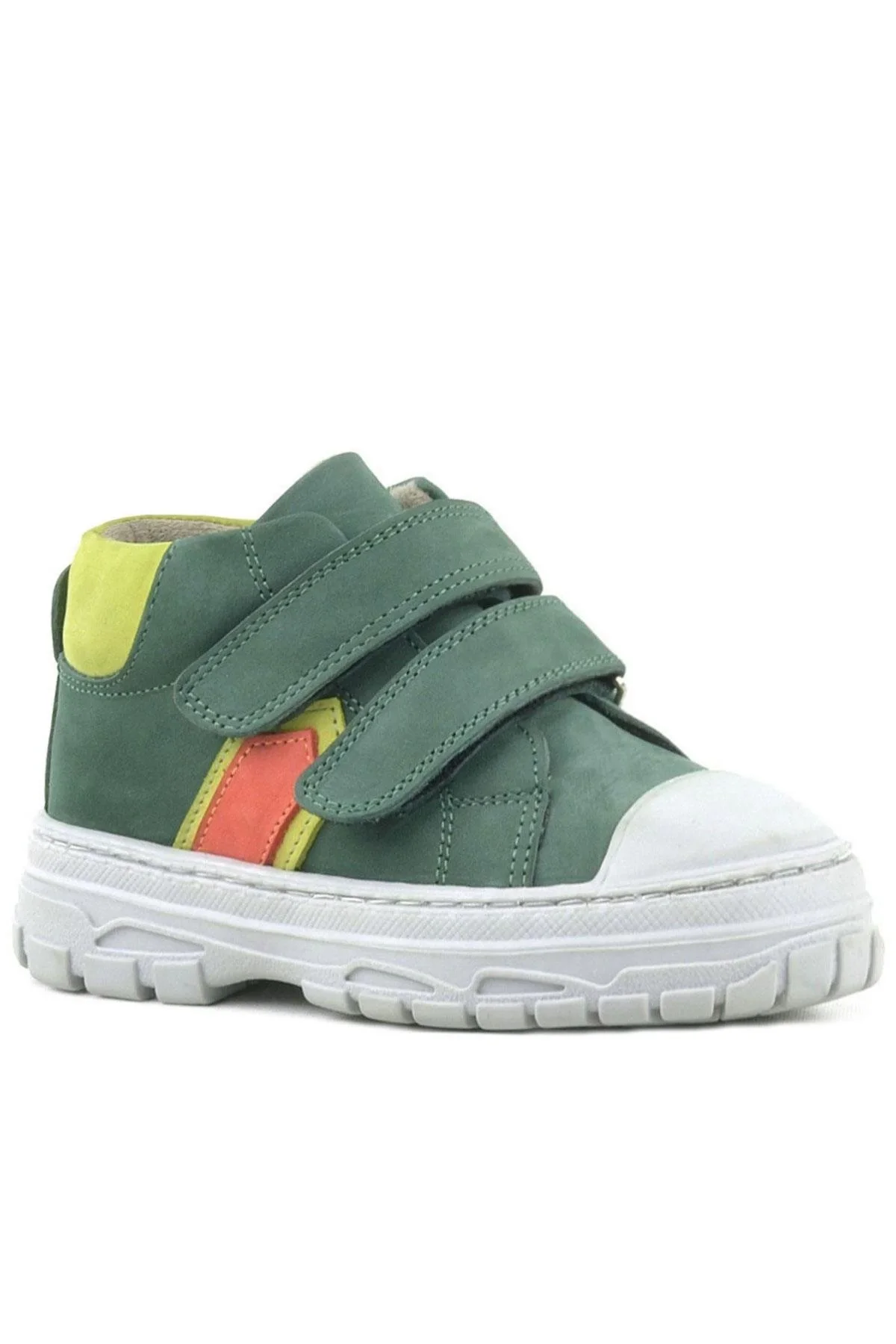 Rakerplus Tails Hakiki Deri Yeşil Cırtlı Çocuk Spor Bot