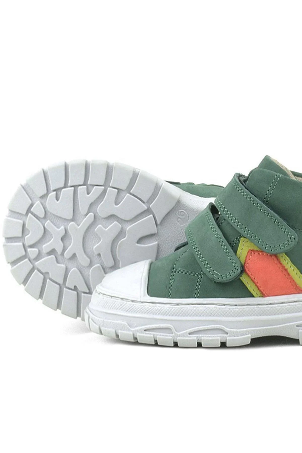 Rakerplus Tails Hakiki Deri Yeşil Cırtlı Çocuk Spor Bot