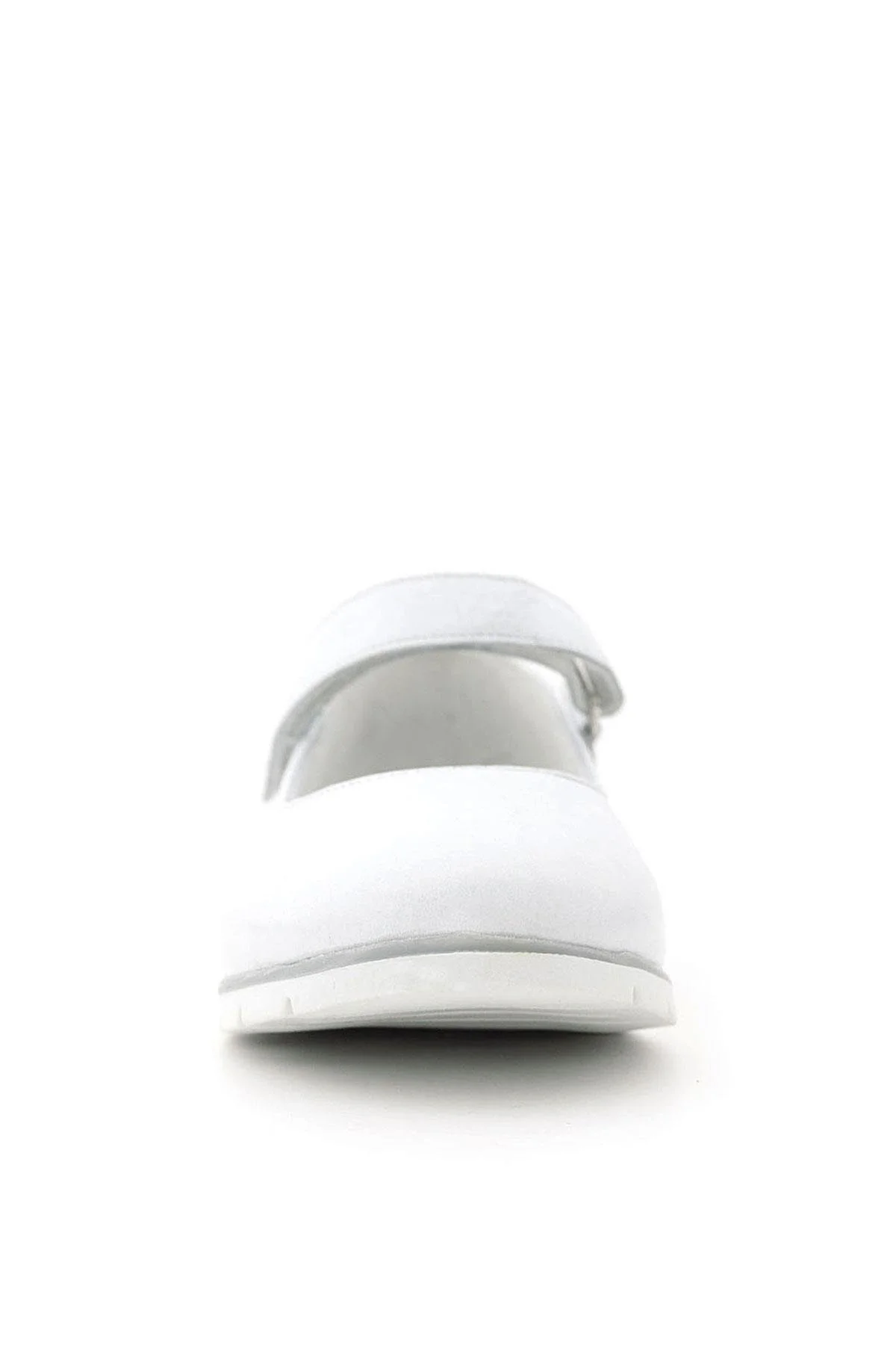 Rakerplus Tbons Özel Tasarım Hakiki Deri Beyaz Kız Çocuk Babet Ayakkabı