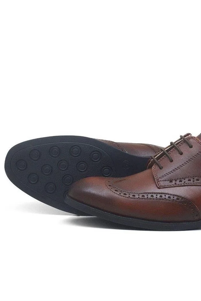 Rakerplus Titan Hakiki Deri Taba Klasik Erkek Genç Ayakkabısı