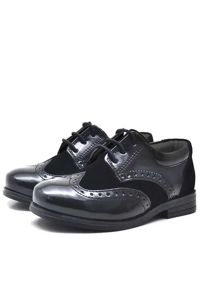 Rakerplus Titan Rugan Bağcıklı Klasik Erkek Bebek Abiye Ayakkabı