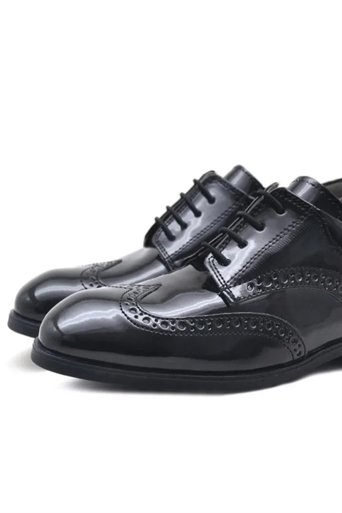 Rakerplus Titan Rugan Bağcıklı Klasik Erkek Çocuk Okul Ayakkabı