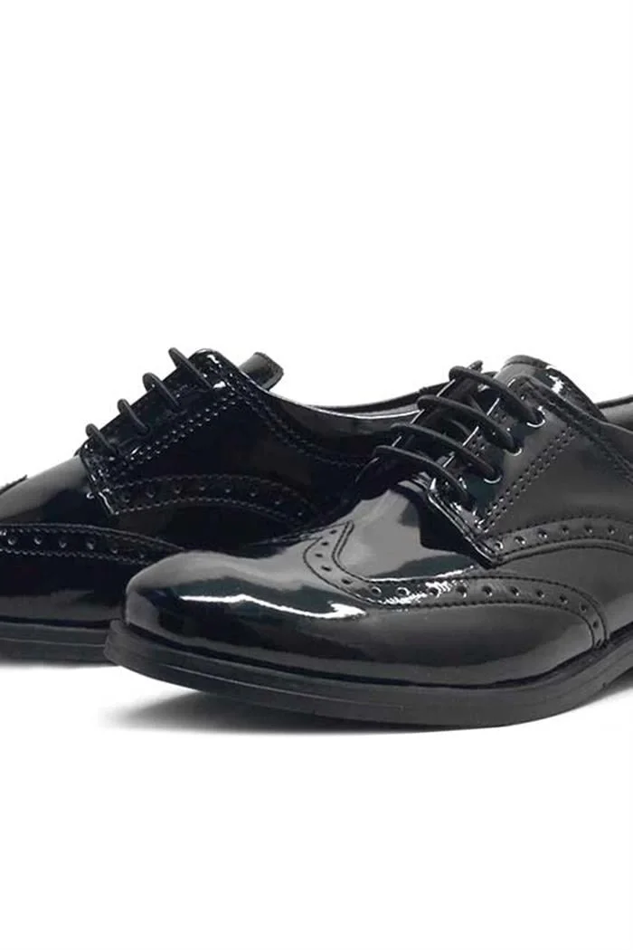 Rakerplus Titan Rugan Bağcıklı Klasik Erkek Çocuk Okul Ayakkabı