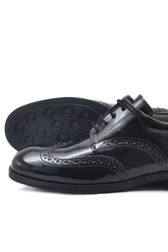 Rakerplus Titan Rugan Bağcıklı Klasik Erkek Çocuk Okul Ayakkabı